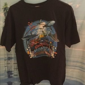 T-shirt imprinted with sea life